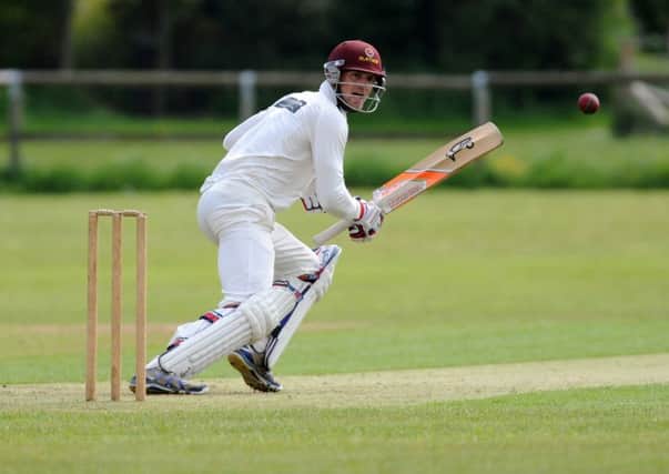 Byron Boshoff who scored 111 off 110 deliveries in the Aire-Wharfe clash between Horsforth and Collingham. PIC: Steve Riding