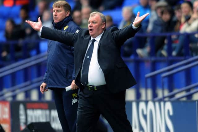 Steve Evans is contracted at Leeds United until the end of June.