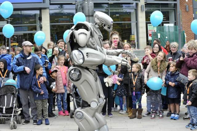 Titan at Kirkstall Valley Retail Park, Leeds yesterday