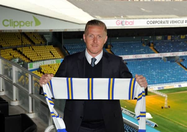 New Leeds manager Garry Monk. Image: Jack Varley