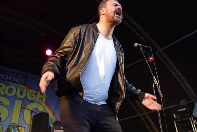 Muhammad Ali tribute by Reverend and the Makers frontman Jon McClure. Photo: Glenn Ashley.
