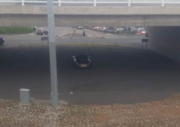 This snap of one of Leeds' stranger parking spots was shared with police via Twitter.