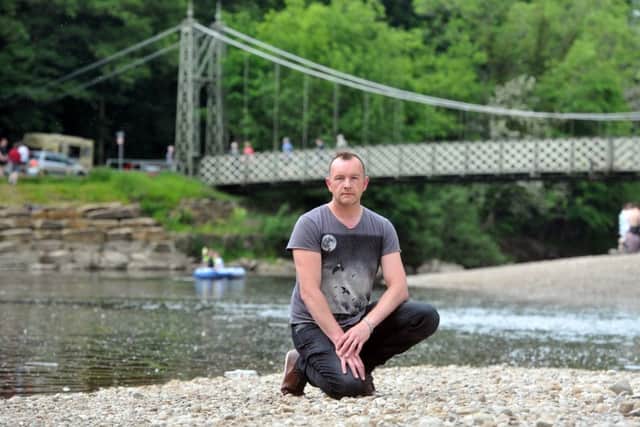 Daniel Kirk-Hall joined rescue efforts on Sunday afternoon when two children began to drown in the River Wharfe at Denton Road in Ilkley. Picture Tony Johnson.