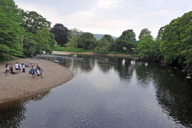 The stretch of the River Wharfe in Ikley where the boys got into difficulties.