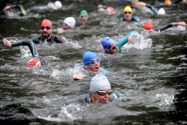 A Go Tri open water swimming session at Roundhay Park. Picture by Jonathan Gawthorpe.