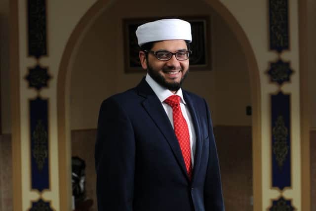 Qari Asim at the Makkah Masjid Mosque. Picture: Simon Hulme.