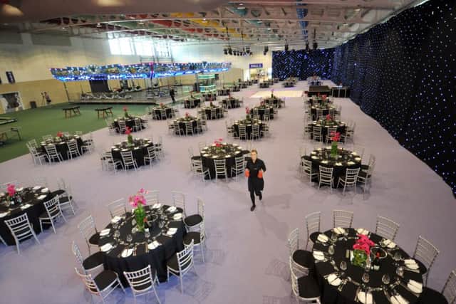 The first images from inside the Yorkshire Agricultural Society's new exhibition hall. (GL1010/36k)