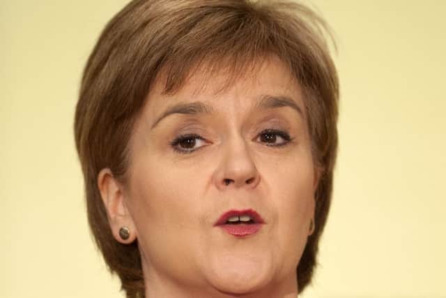 First Minister Nicola Sturgeon.