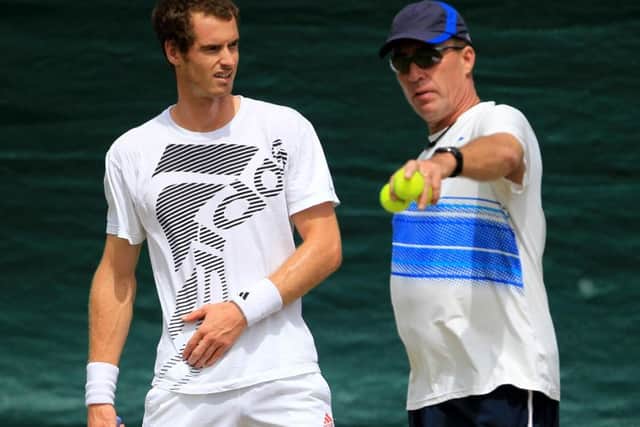Andy Murray with coach Ivan Lendl . Picture: Mike Egerton/PA.