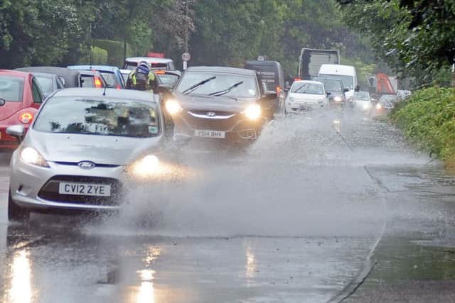 Expect heavy rain and possible flooding today