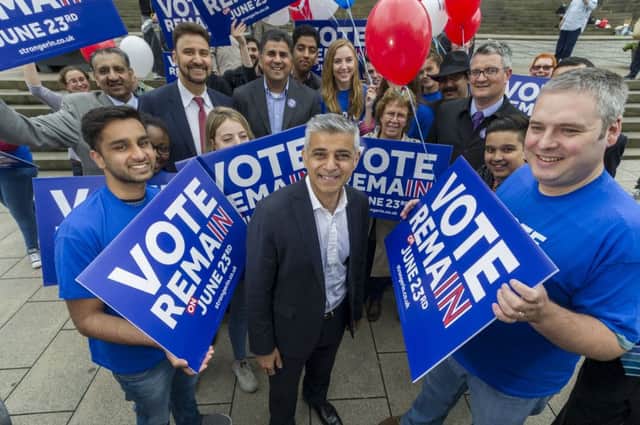 Sadiq Khan campaigning in Leeds today