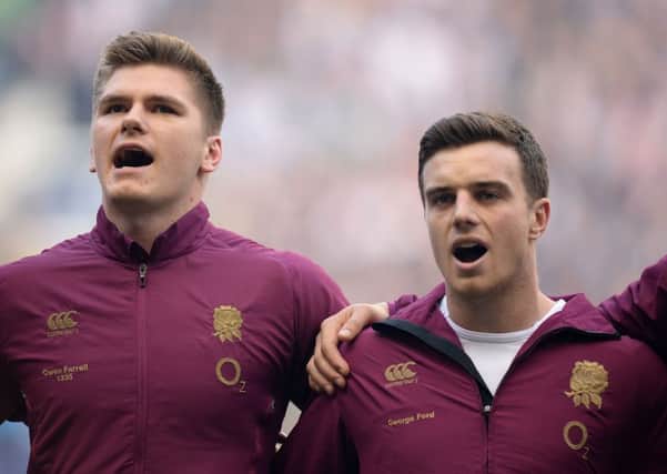 DOUBLE ACT: England's Owen Farrell (left) and George Ford. Picture: Andrew Matthews/PA.