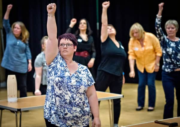 The brand new production of Barnbow Canaries by Alice Nutter sees professional actors star alongside a community chorus.