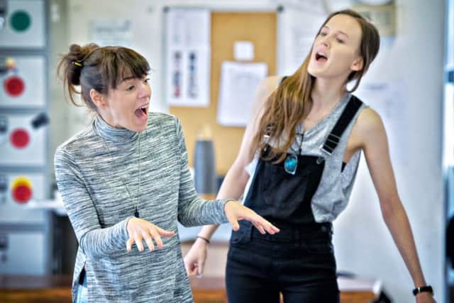 Jo Mousley and Collette ORourke in rehearsal.