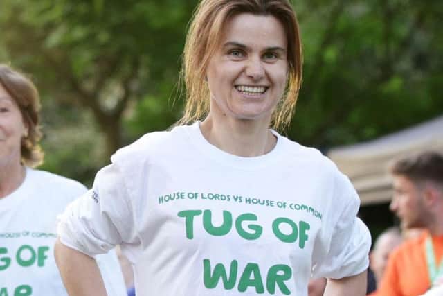 Jo Cox at a charity event