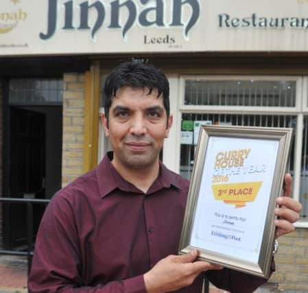 Mohammed Ashfaq at Jinnah Restaurant, third place in the YEP Curry House of the Year competition. Picture Tony Johnson