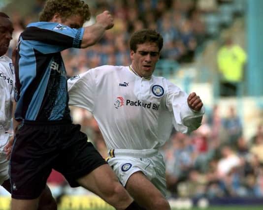 Bruno Ribeiro in action for Leeds against Coventry in 1997.