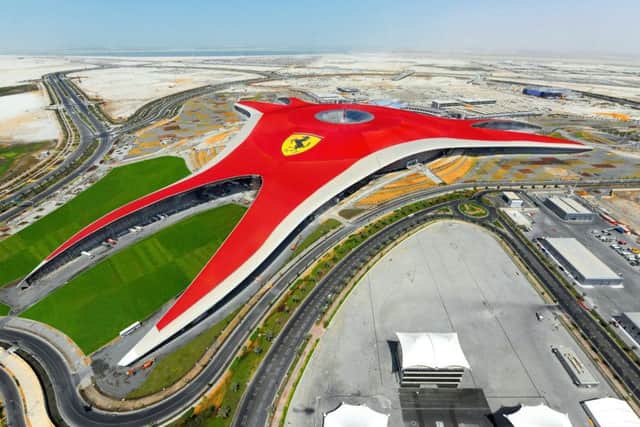 Ferrari World houses the fastest rollercoaster in the world.