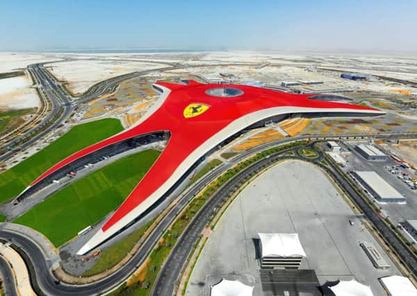Ferrari World houses the fastest rollercoaster in the world.