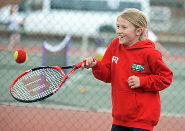 Rachel Rudd, nine, of Willow Primary Academy, pictured. Picture: Marie Caley NDFP Tennis MC 12