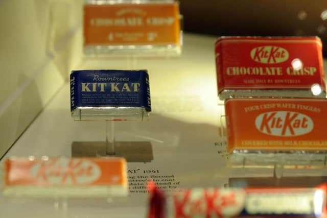 Kit Kats old and new on display at York's Chocolate Story.
Picture by Simon Hulme