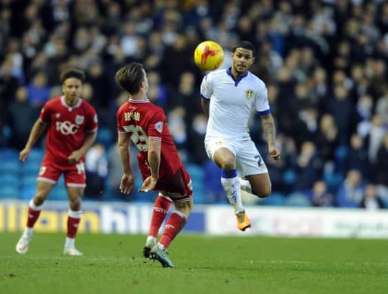 Liam Bridcutt in action for Leeds against Bristol City. Picture: Tony Johnson