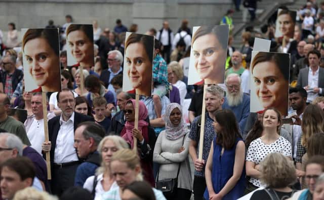An event in Trafalgar Square celebrated what would have been the 42nd birthday of Jo Cox
