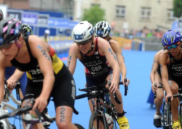 Vicky Holland competes in the 2016 ITU World Triathlon Leeds.  (Picture: Tony Johnson)