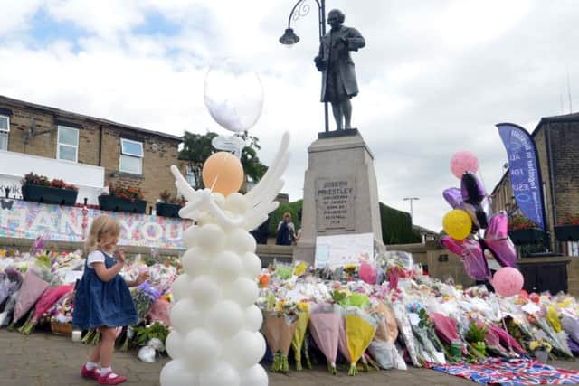 A vigil in Birstall's market place marking a week since the the murder of MP Jo Cox. Picture: Tony Johnson