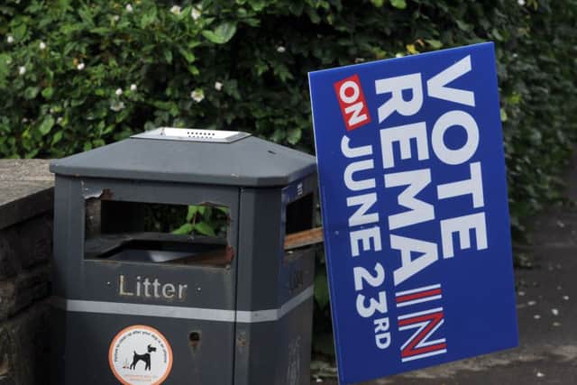 Binned: Britain has voted to leave the EU after four decades. Picture: Tony Johnson