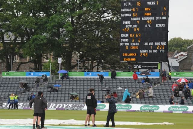 Rain stops play at Bristol. Picture: Rui Vieira/PA.