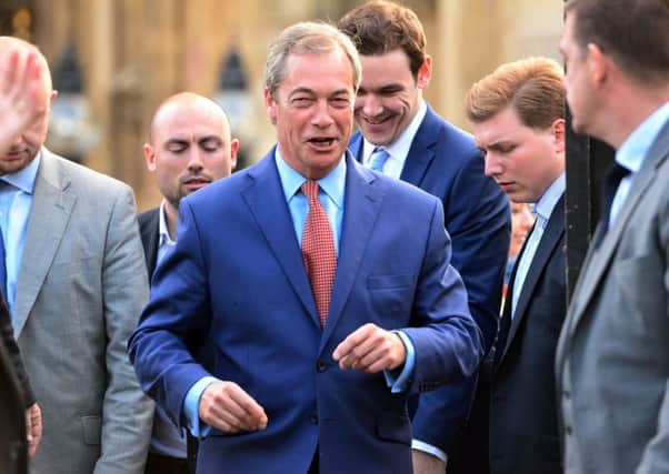 ukip leader Nigel Farage resonated with blue collar voters.