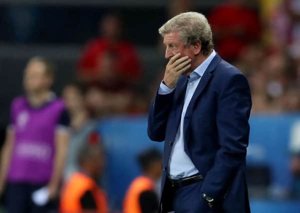 England manager Roy Hodgson looks dejected