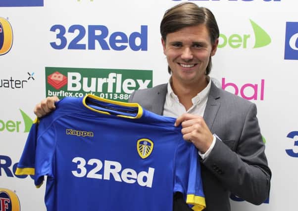 Leeds United posted this picture of Marcus Antonsson