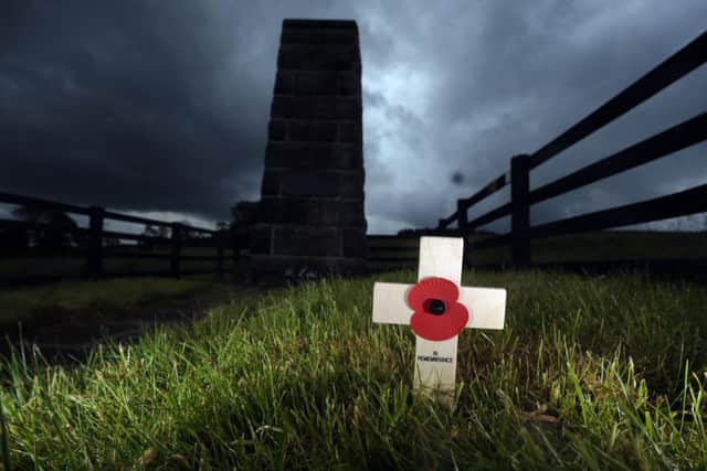 The Memorial for the Leeds Pals at Colsterdale.
Picture by Simon Hulme