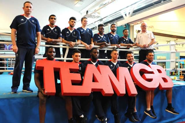 The Team GB Olympic boxing team during the Olympics team announcement at the English Institute of Sport. Picture: Rui Vieira/PA