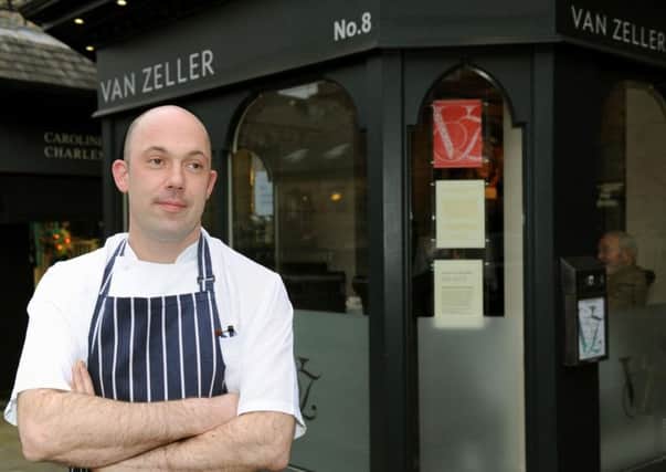 Tom van Zeller outside his restaurant in Harrogate