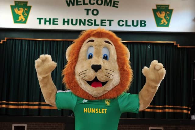 The Hunslet Club mascot. Picture by Tony Johnson.