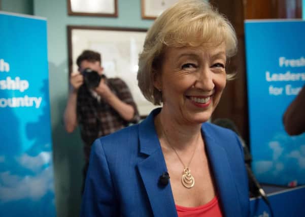 Andrea Leadsom launches her bid for the Tory leadership. Credit: Stefan Rousseau/PA Wire