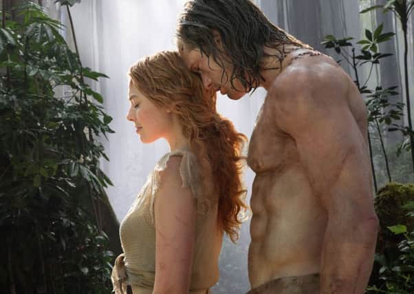 Margot Robbie and Alexander Skarsgard in The Legend of Tarzan.