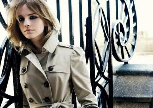 Emma Watson is one of the faces of Burberry.