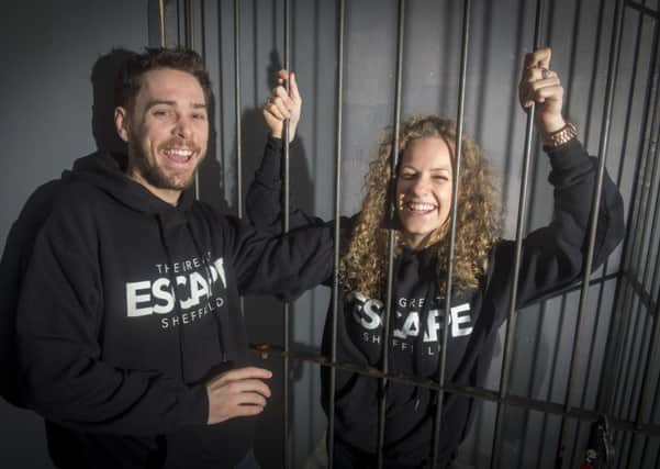 Hannah Duraid and Peter Lecole, who are behind The Great Escape game.