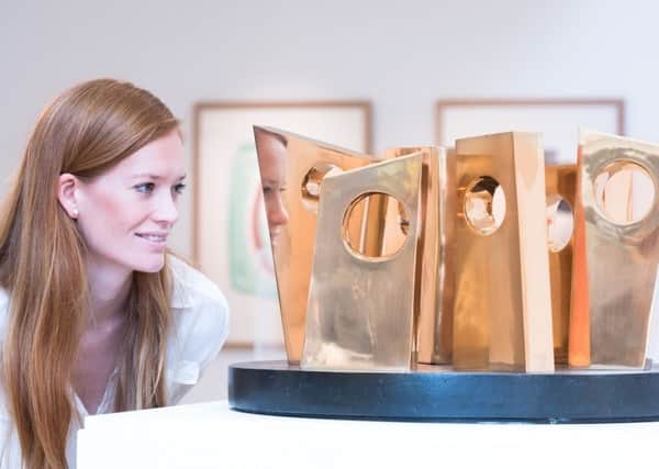 Hepworth's Six Forms on a Circle, which has been loaned for the exhibition.  Picture Jonty Wilde
