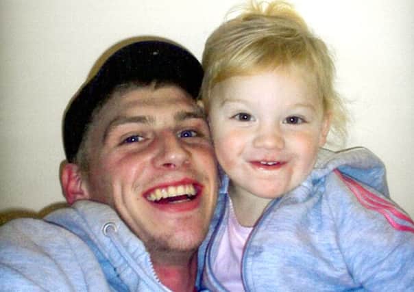 Adam Chadwick and his daughter, Ruby, aged three.