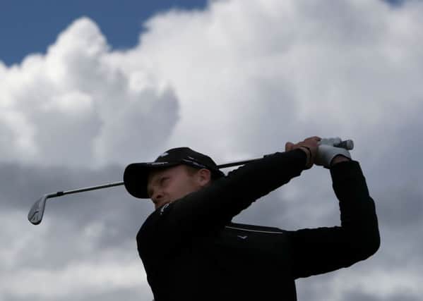 Sheffield's Danny Willett getting some last-minute practice in on Wednesday at Royal Troon ahead of today's first day at The Open. Picture: Peter Byrne/PA.