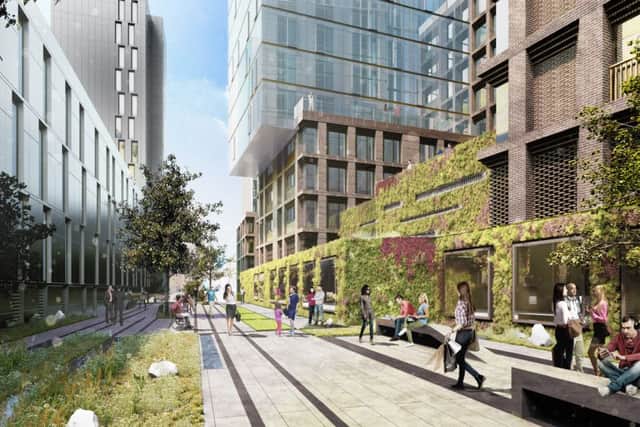 An artist's impression of the new development
