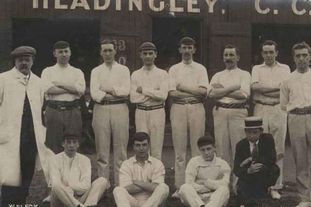 Old picture of Headingley Cricket Club, found in possessions of late William Peniket.