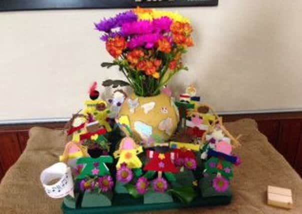 A display at the flower festival at St Thomass Church in Stanningley to mark its 175th anniversary.