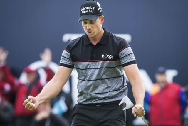 Henrik Stenson celebrates after his birdie putt at the last fell into the cup making him the 2016 Open champion (Picture: Danny Lawson/PA Wire).