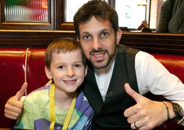 MAGICAL MOMENT: When Harry Phillips met Dynamo back in 2014. PIC: Adam Dukes